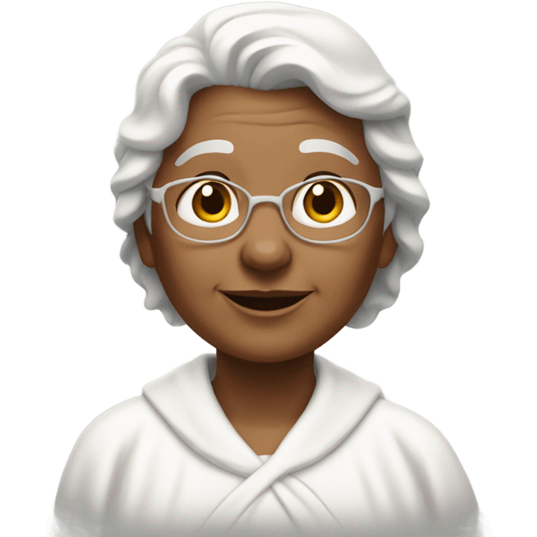 grandma as angel looking down emoji