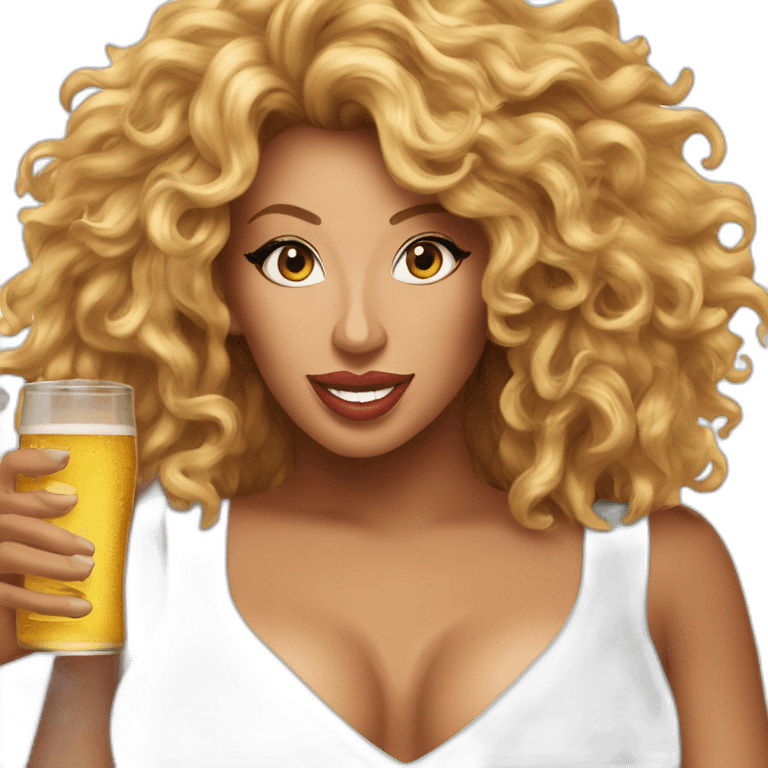 afida turner drink beer emoji