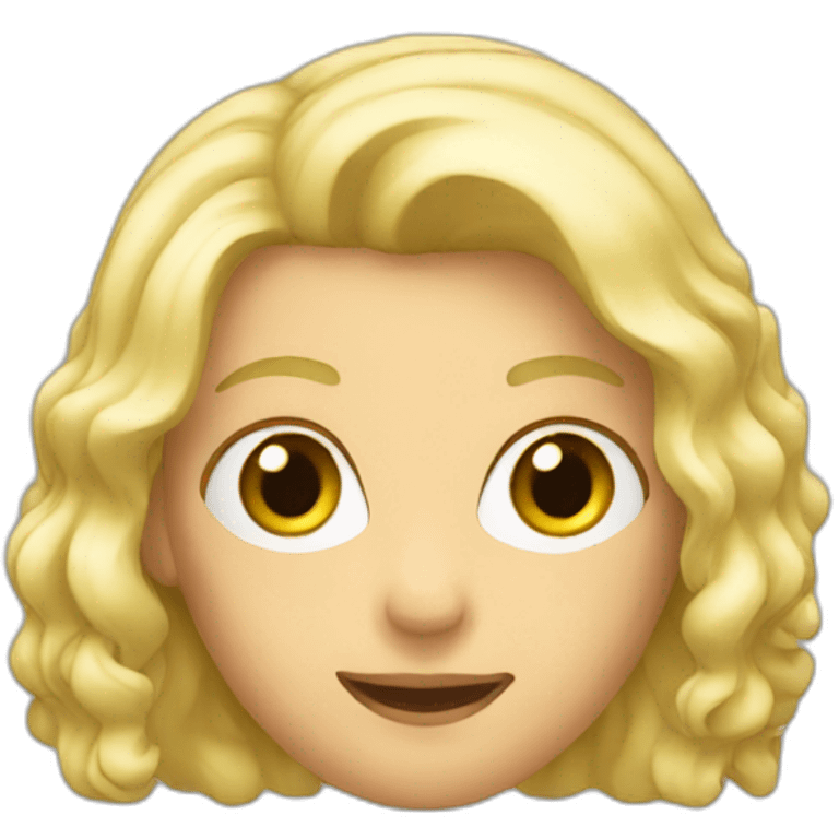 Blond glass emoji