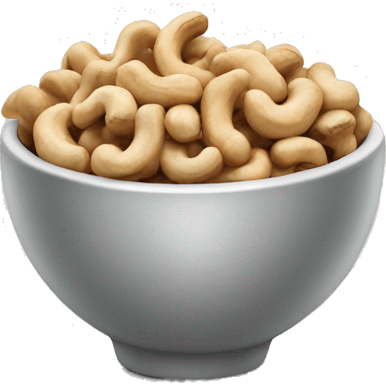 a bowl of cashew nuts emoji