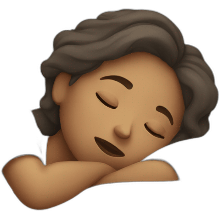 sleep working woman emoji