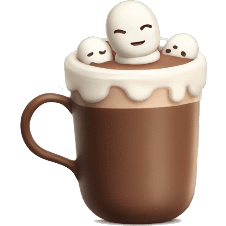 hot chocolate with marshmellows emoji