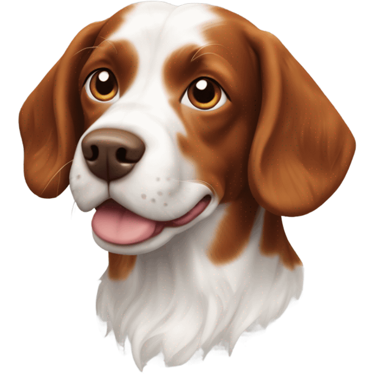 A Brittany spaniel dog emoji