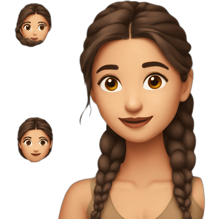 Brown Alia bhatt emoji