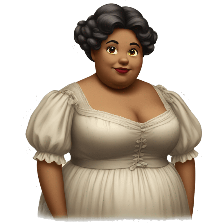 82 year elegant obese victorian era emoji