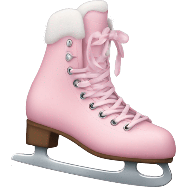 pastel pink ice skates emoji