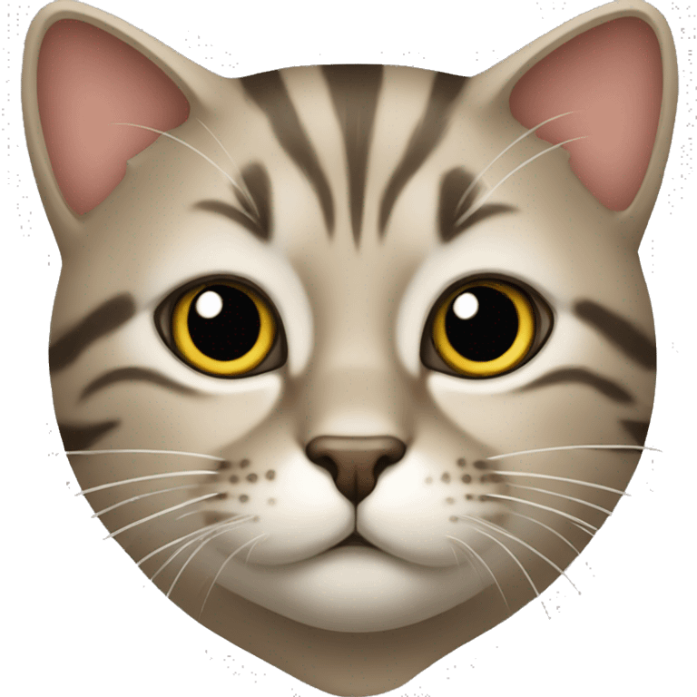 un animal le chat qui diffuse de coeur emoji