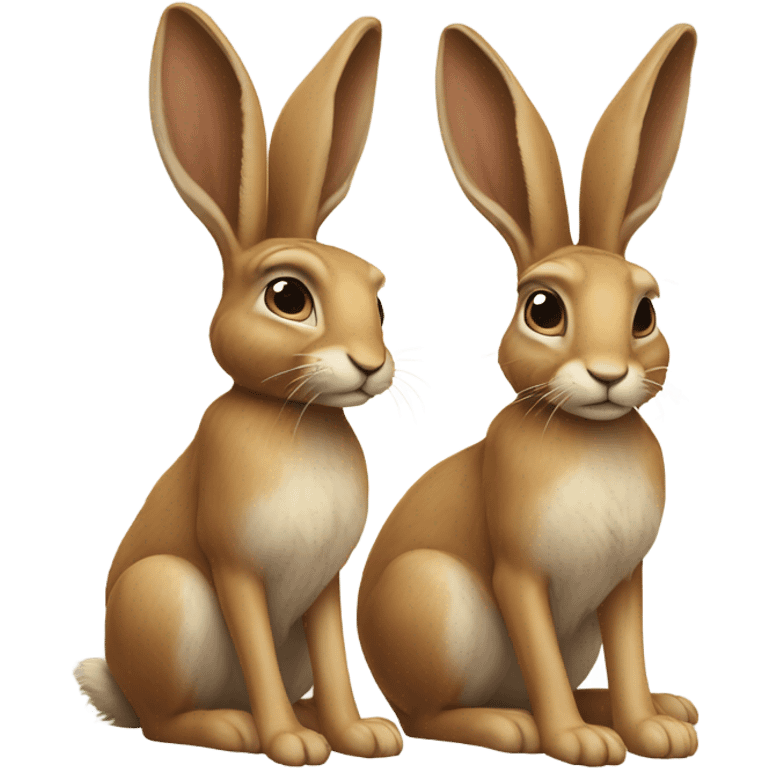 Hare couples emoji