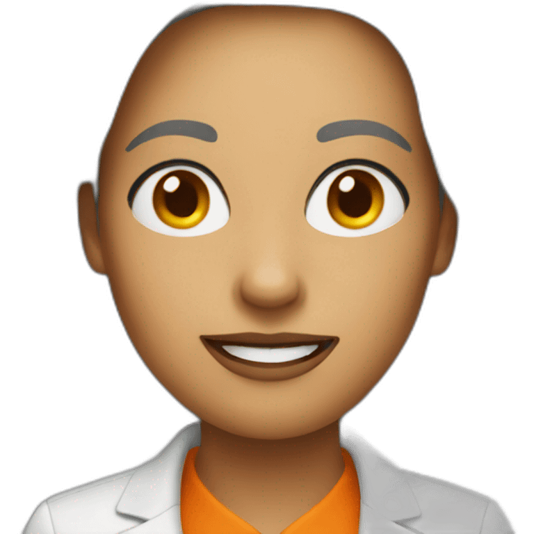 Orange commercial manager women emoji