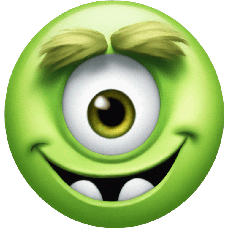 mike wazowski monsters inc with one eye emoji