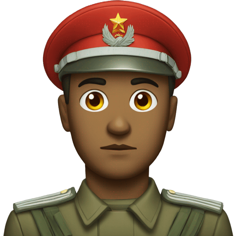 ussr soldier serious with takes emoji