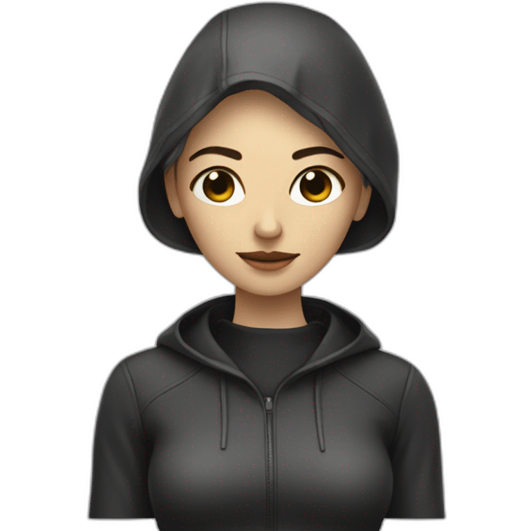 Femme avec tête de mort emoji