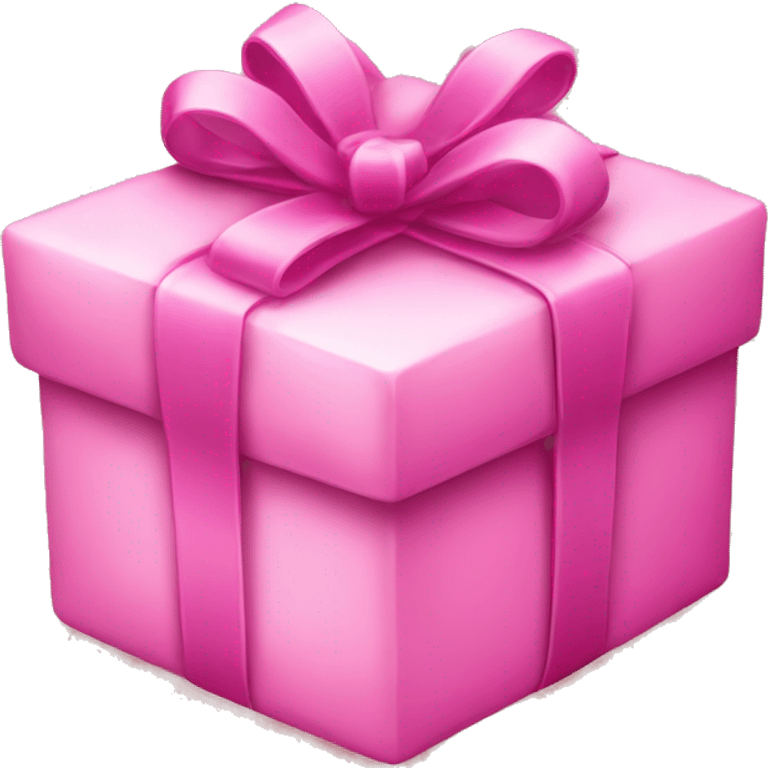 Pink christmas present emoji