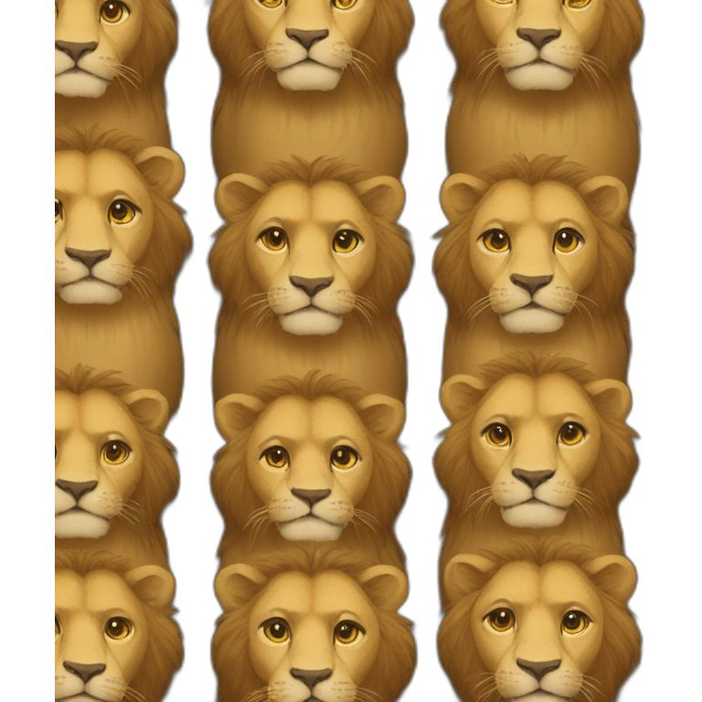 lion cluster emoji