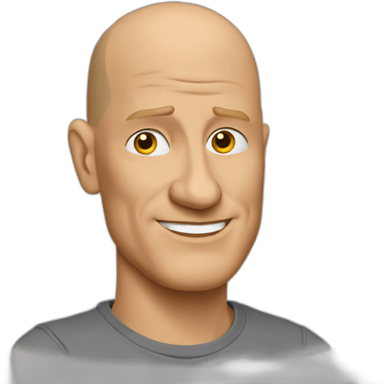 actor bald woody harrelson cartoon wearing tee  emoji