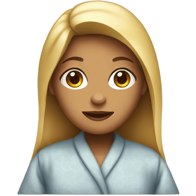 Girl in housecoat emoji