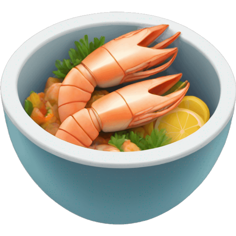 Seafood bowl  emoji