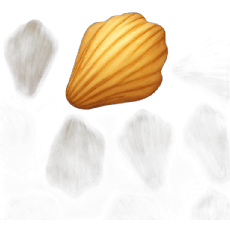 shell-shaped madeleine cake emoji