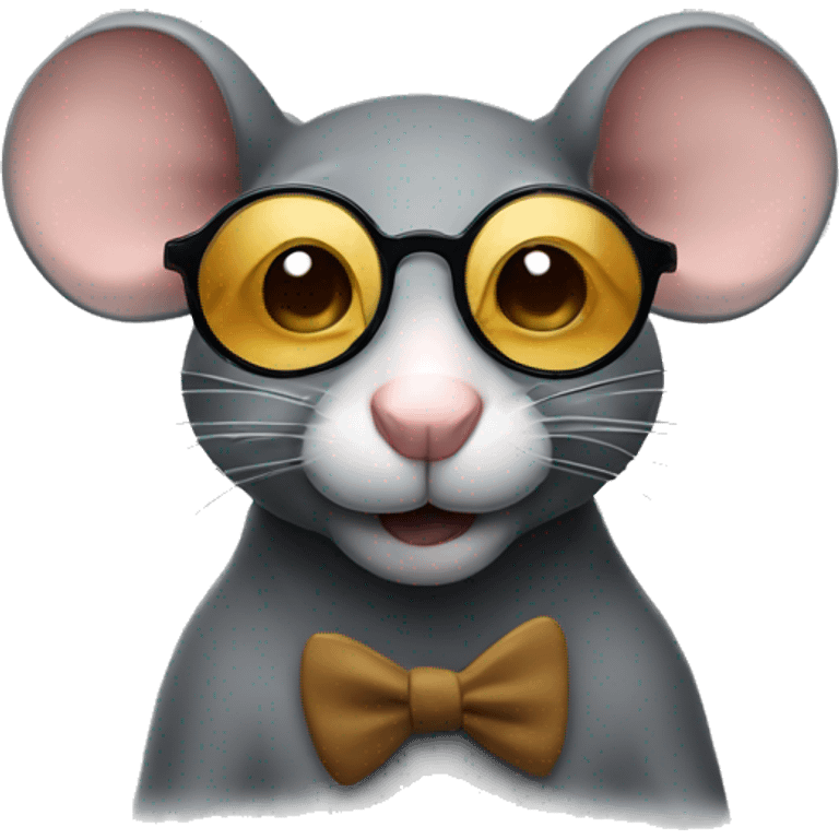 rat with moustache and glasses emoji