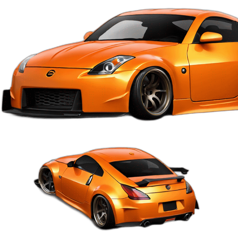 350z drift tuning orange emoji