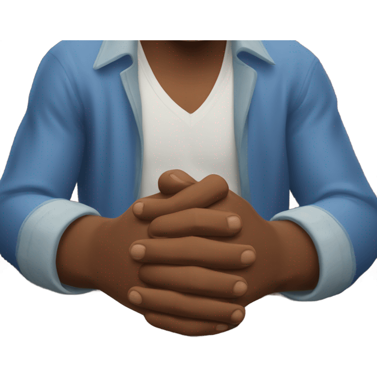 Spider-Man hands in prayer form emoji