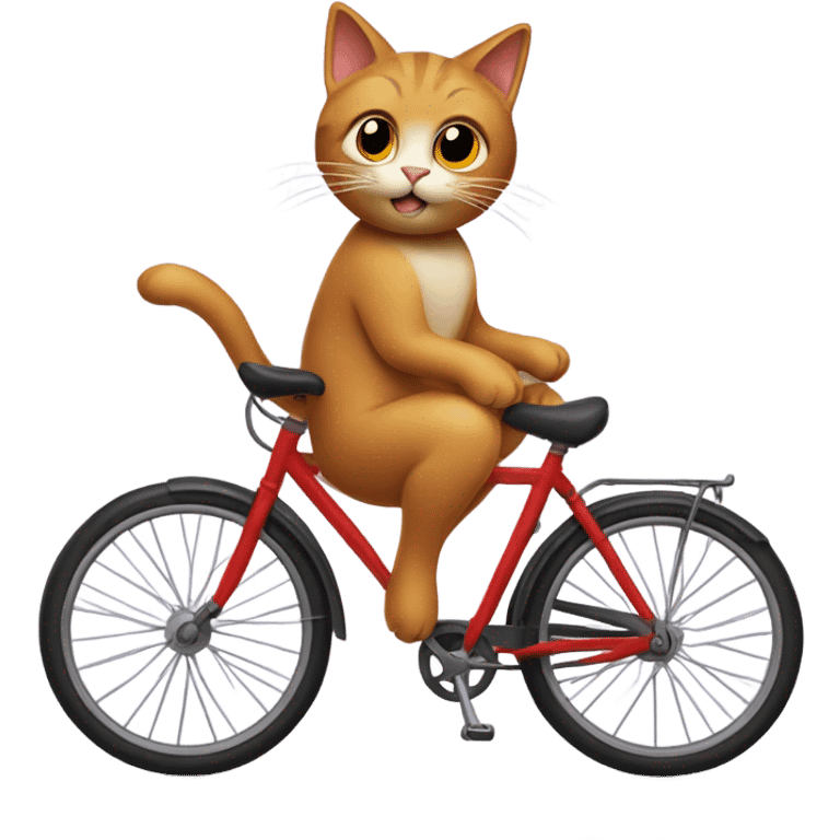 Cat on a bike emoji