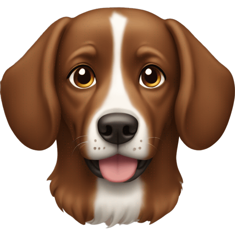 Brown dog floppy ears emoji