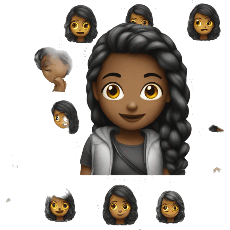 girl black  emoji