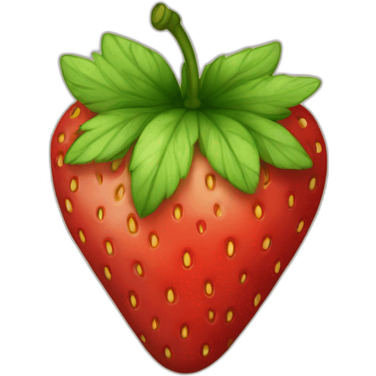 a strawberry emoji