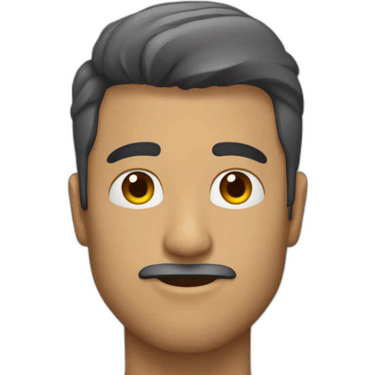 HOMBRE QUE SU CARA REFLEJE DUDAS emoji