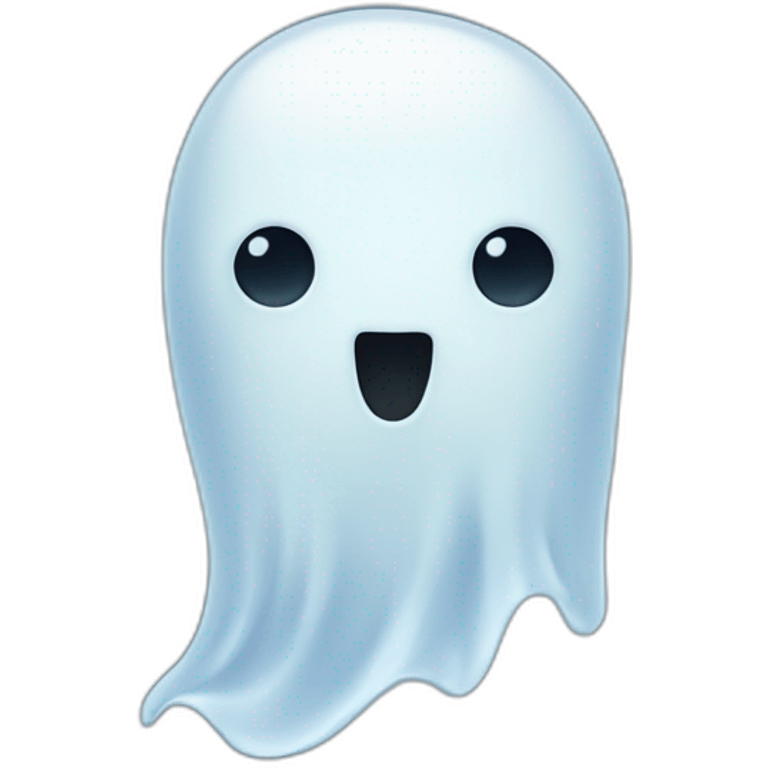 little Ghost with a beard emoji