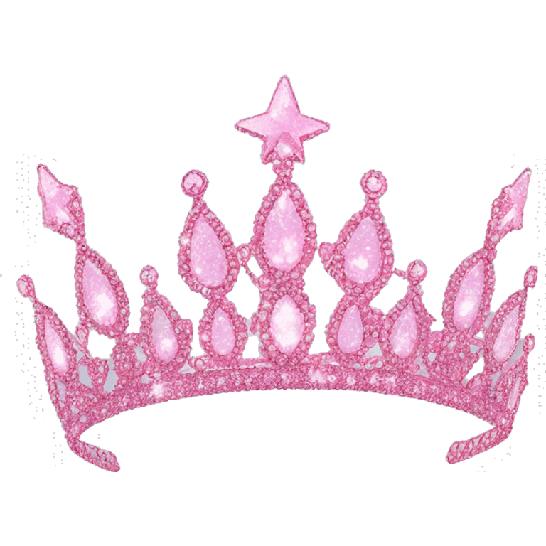 pink sparkly tiara emoji