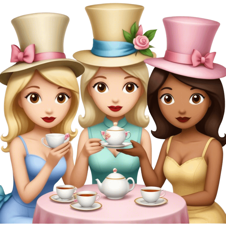 Tea-time-gossip emoji