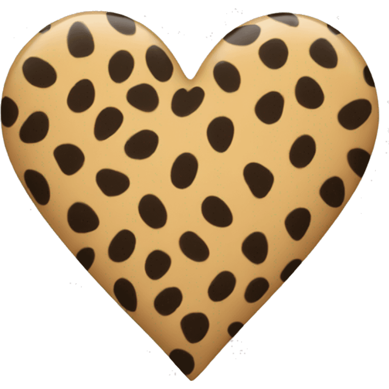 Cheeta print heart  emoji