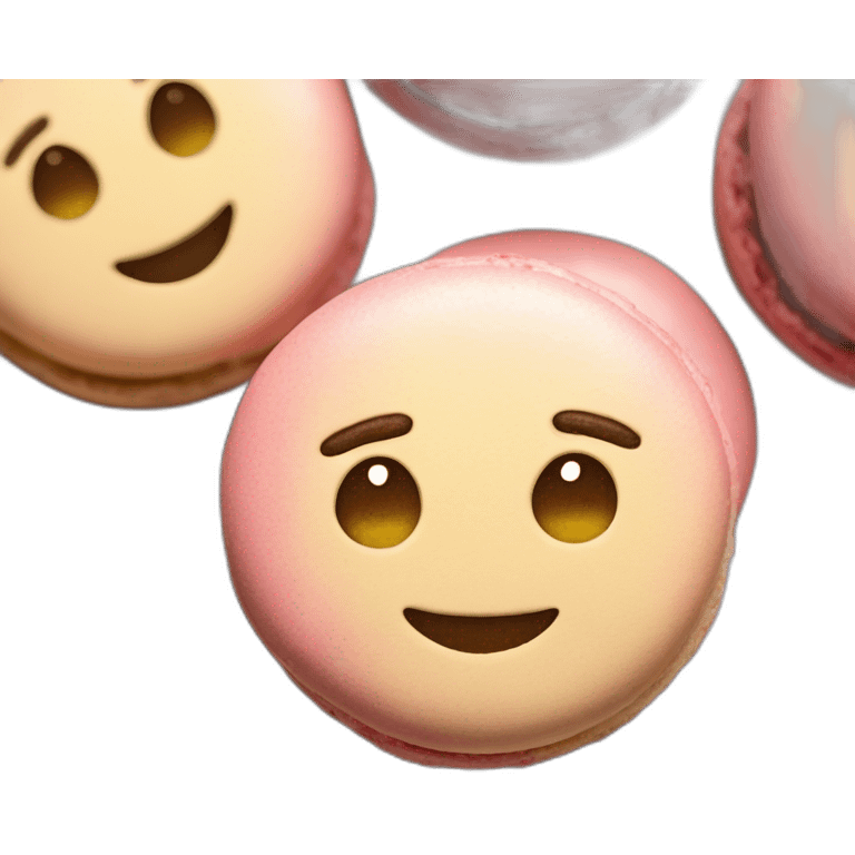 Macron face on French macaroon emoji