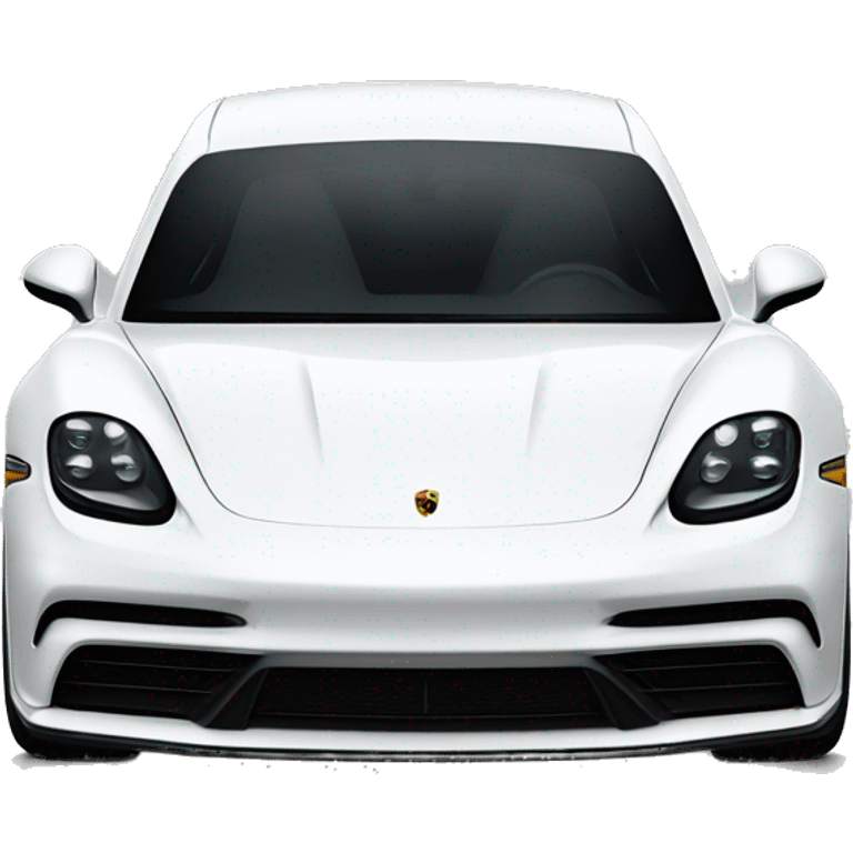 White porshe Taycan  emoji