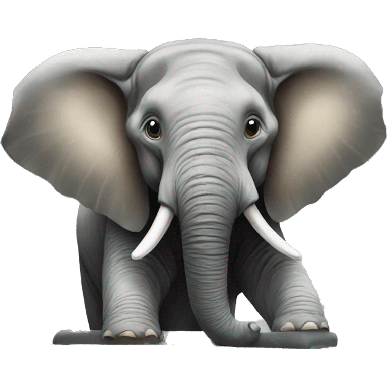 Elephant on the car emoji