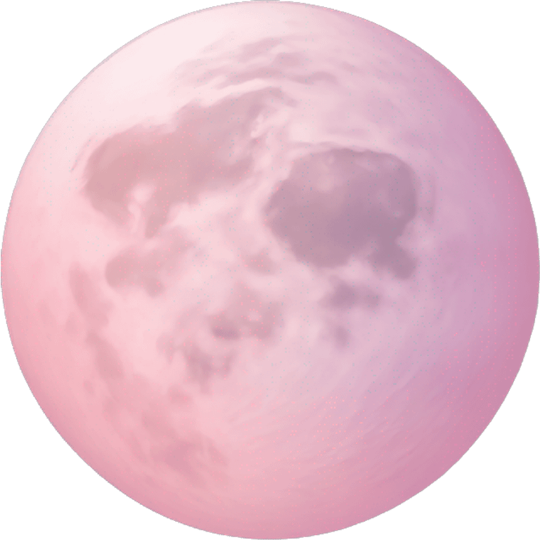 pastel pink moon emoji