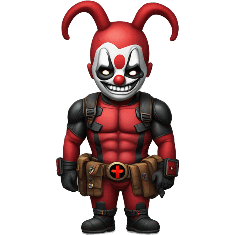 Deadpool clown emoji