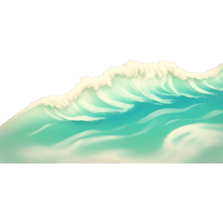 Beach with waves emoji