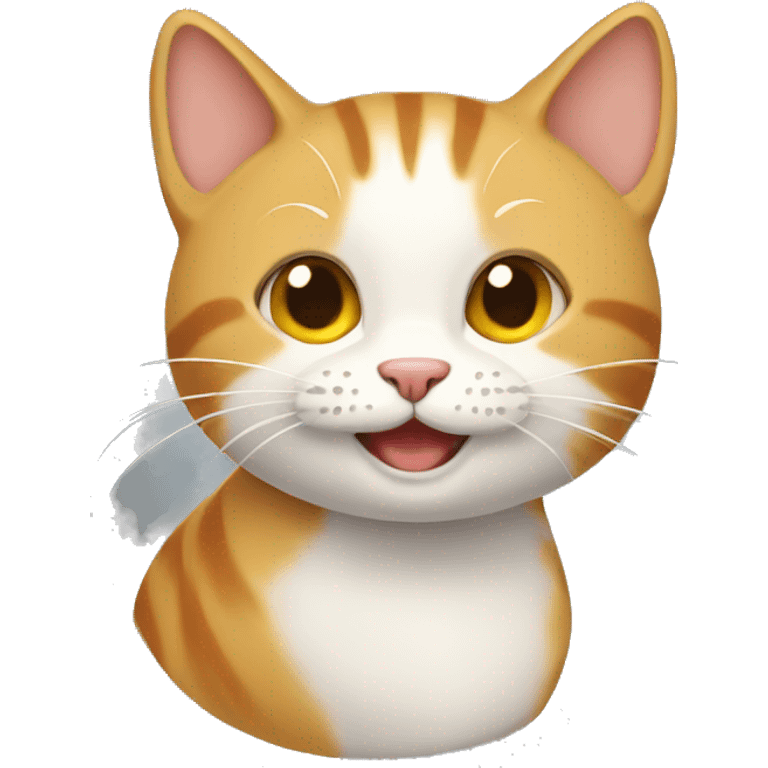 un gato feliz emoji