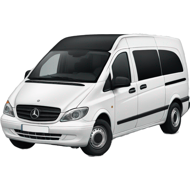 White Mercedes Vito van emoji