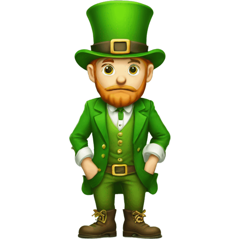  sad leprechaun with empty pockets emoji