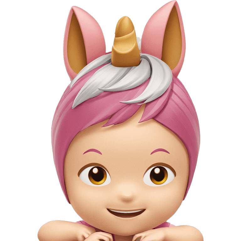 girl with animal ears smiling emoji