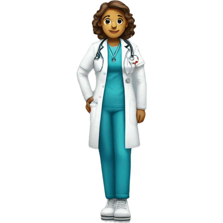 Nurse with really big shoes  emoji