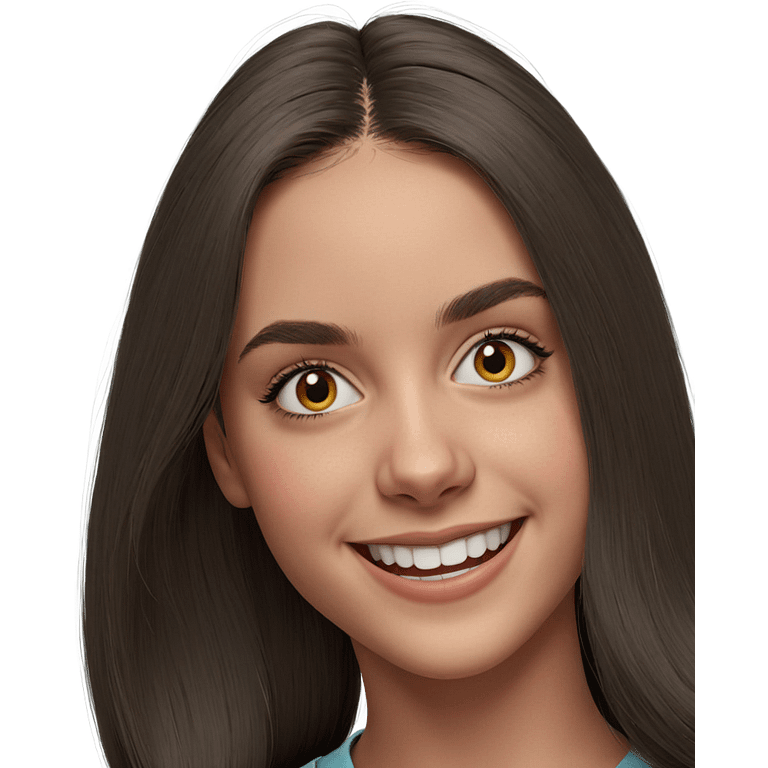 smiling portrait of a girl emoji