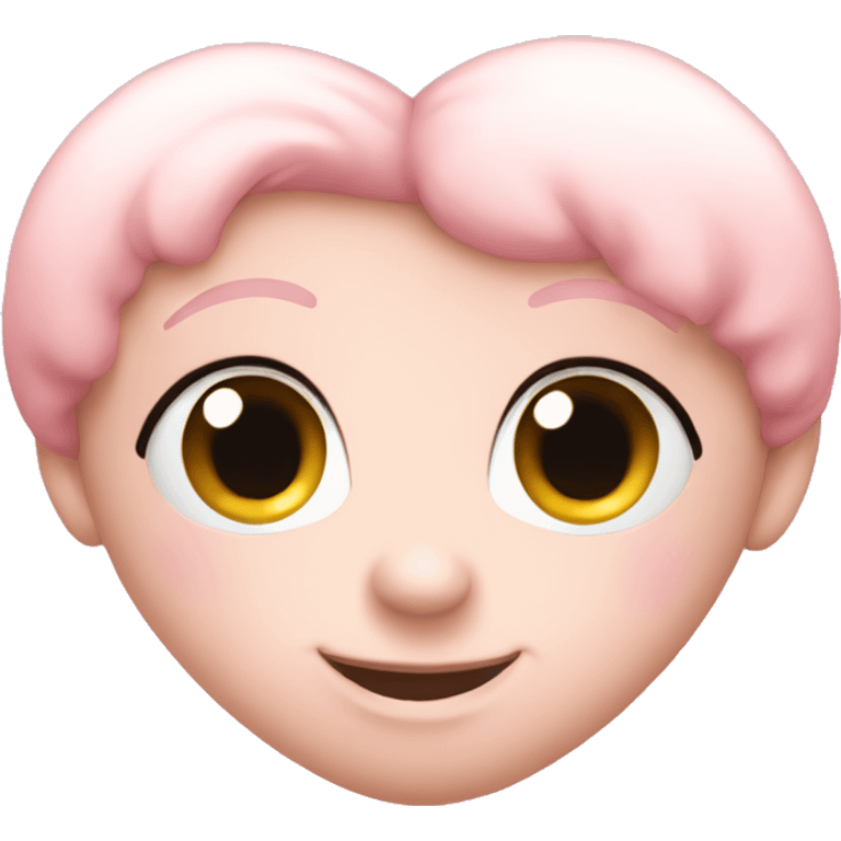 Pastel pink heart emoji