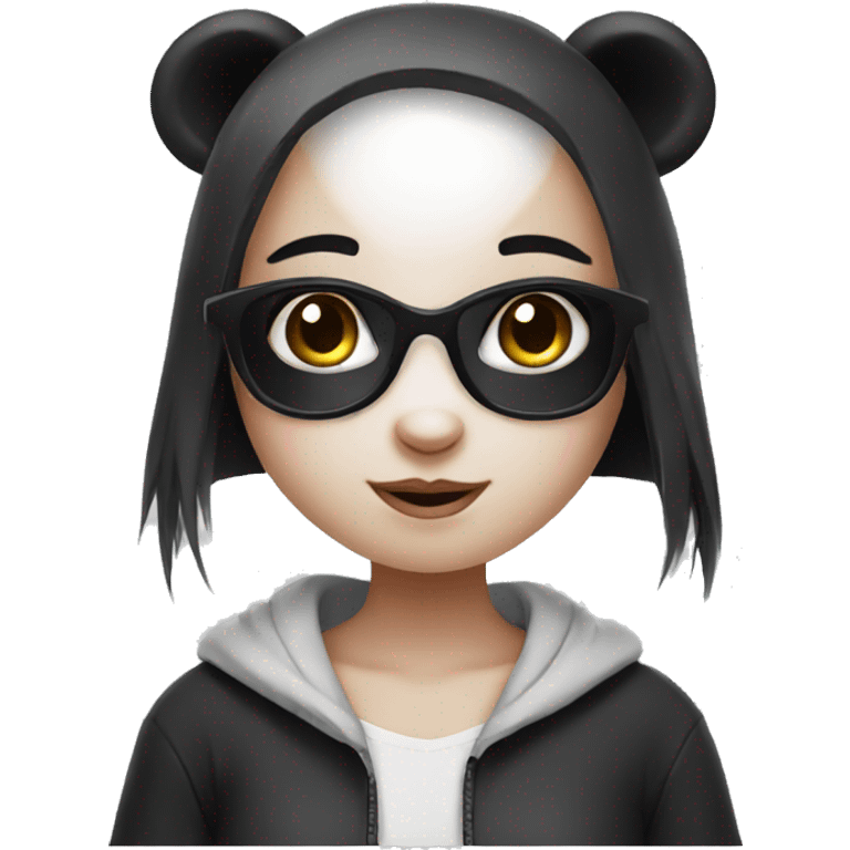 Cute panda girl emoji