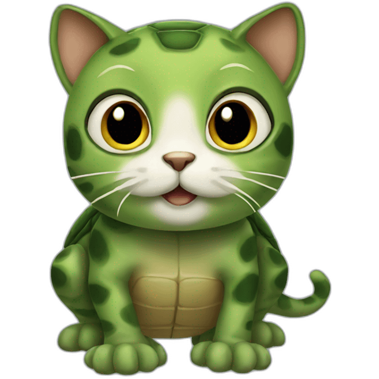 cat that looks like a turtle emoji