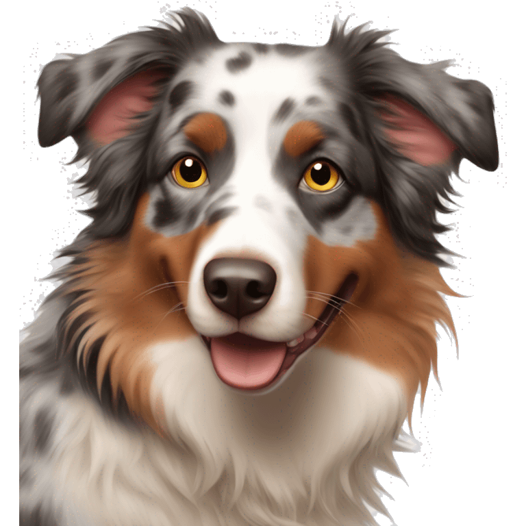 Red Merle Australian shepherd  emoji